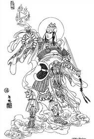 Manuscrito de tatuaxe de Deus Yujiro Erlang