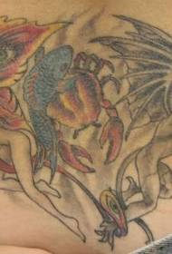 Devil and Elf татуировкасы үлгісі 152707 - айдағы Эльф татуировкасы