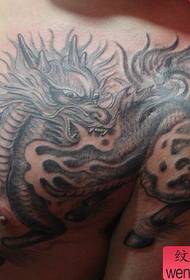 handsome shawl unicorn tattoo pattern
