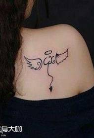 modello tatuaggio spalla cherubino