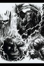 modello del tatuaggio skulldeath