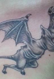 Patrón de tatuaje de demonio volador demonio