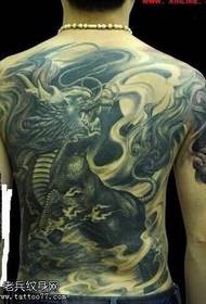 modello tatuaggio unicorno temperamento schiena piena