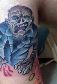 kar színű szörny zombi tetoválás minta