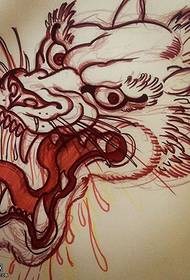 modello del tatuaggio del rubinetto dipinto manoscritto
