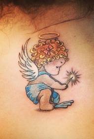 гардани ранги карикатураи каме фариштаи тасвири tattoo