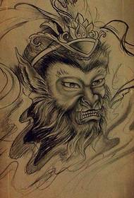 Solèy Wukong Tattoo maniskri Imaj