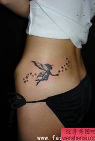 Wzór tatuażu Piękna talia Anioł Wzór tatuażu Klasyczny