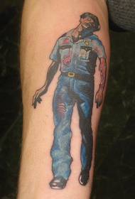 Tattoo Zombie Police Tattoo