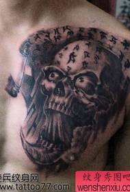 populārs dominējošs tetovējums tetovējums modelis