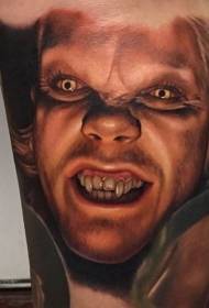 realistični uzorak zla vampirski portret tetovaža uzorak