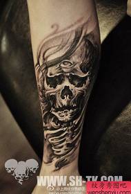 leg handsome classic black ash tattoo pattern