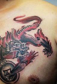 γενναία μοντέλα τατουάζ στρατεύματα τυχερός θεού τέρας τατουάζ