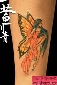 tjejer gillar färgade alfvingar tatuering mönster