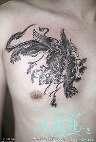 shoulders of the lucky brave troops tattoo pattern