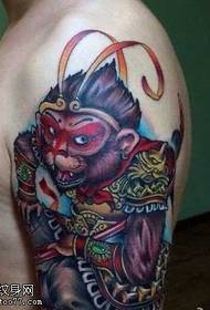 Motif de tatouage de Sun Wukong Laughing