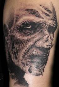 tattoo ea molora o motšo oa zombie
