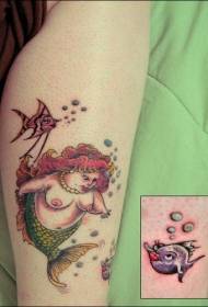 armfaarf fett nude mermaid tattoo picture