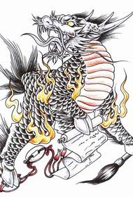 Domineering Fire Kirin Tattoo Manuscript