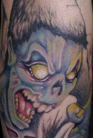 Fache Modèl Blue Tattoo zonbi