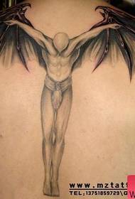 πίσω Ωραίος μοτίβο τατουάζ φύλακας άγγελος