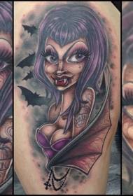 sekolah baru pola tato vampir perempuan seksi