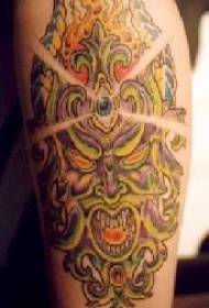 Mysterious Demon Tattoo Pattern