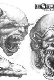 Modello di tatuaggio fantasma europeo