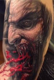 lábszín horror stílus undorító vámpír tetoválás