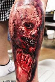 Wzór tatuażu horror horror demon