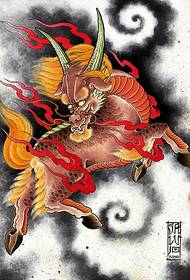 Atmospheric ahua tae unicorn tattoo tuhi