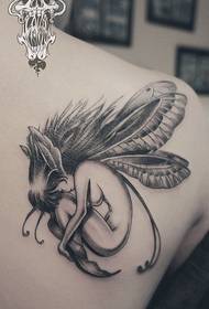 shoulder cute cute elf tattoo pattern