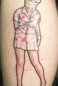 Tatuaggio di Infermiera Zombie