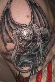 patrún tattoo ollphéist gualainn gargoyle