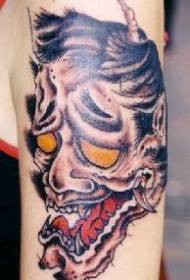 arm Asian style devillike tattoo pattern