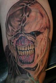 Τρόμου τρόμου κακό μοτίβο τατουάζ τέρας