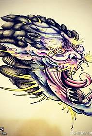color Domineering Tattoo Manuscript Pattern