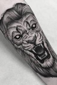 grande tatuaggio nero grigio per scuola - 9 fogli combinati con un po 'di modello tatuaggio nero grigio per scuola