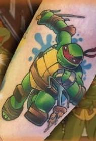 un gruppu chì si ricorda di ricordi di zitiddina, funziona in mudellu di tatuaggi di cartoon