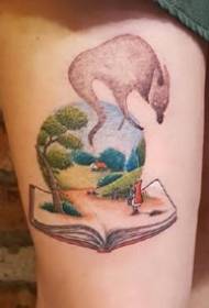 9 nova cor de Zhang Xiaoqing pequena ilustração tatuagem arte