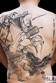 tattoo ya wino ya kifahari nyeusi na nyeupe