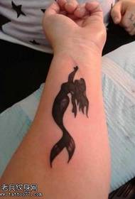 Caj Npab Mermaid Totem Tattoo Txawv