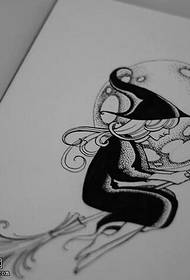 个性魔法女巫纹身手稿图片