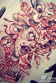 väri persoonallisuus Medusa tatuointi käsikirjoitettu kuva