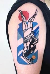 18 nga laraw nga kolor sa graffiti nga kolor sa tattoo