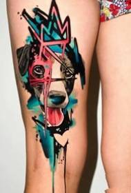 18 very design watercolor style tattoo picture