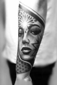 9 sezioni della posizione del braccio del tatuaggio pungente nero-grigio funzionano per divertirsi