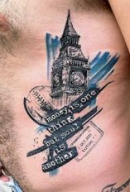 Big Ben classic architectura tattoos partum multiple dolos nigrum stimulum calcitrare formam daremus