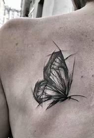 condividere una serie di modelli di tatuaggio in bianco e nero puri