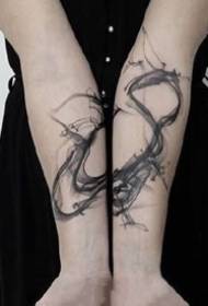 Creative Ink Tattoo: Набір з 9 креативних дизайнів татуювань чорною фарбою